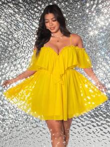 Viva Relle 大码无袖纯色简约连衣裙，适合夏季