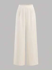 Girlism Tween Girl Casual Daily Commute Elegant Khaki Top & Relaxed Wide Leg Loose Pants 2 Pieces Set, Casual Daily 2 Pieces Set, Girls Outfit Sets, Mommy And Me Clothes, School Clothes, Suitable For Valentine's Day, Date, Party - Apricot - View 5