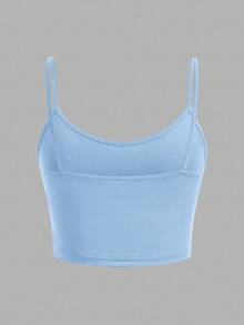 SHEIN EZwear 3入組女性短款貼身休閒背心，適用於夏季 - 彩色 - 查看 9