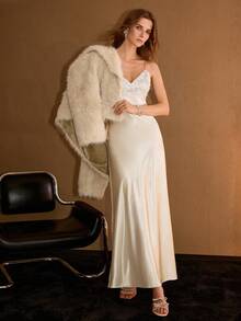 MOTF PREMIUM WATERFALL COLLAR FAUX FUR COAT, AUTUMN/WINTER