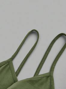 SHEIN EZwear 3 piezas de tops de tirantes cortos y ajustados para mujer, perfectos para el verano - Multicolor - Ver 8