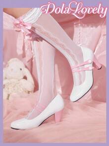 Dola Lovely 休闲撞色女式高跟鞋，适合日常穿着