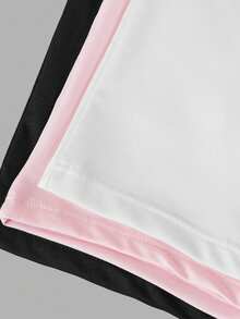 3pcs/Pack Dozemod Kids Teen Girls' Minimalist Comfortable Letter Graphic Elastic Waist Briefs - Multicolor - View 7