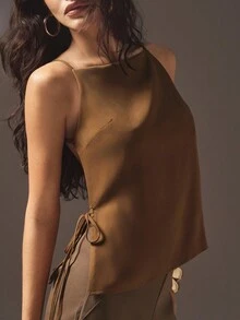 Hauture 夏季时尚性感纯色露背吊带背心