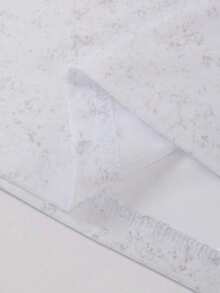 Sport MetroGents 男士休闲时尚街头蜘蛛印花水洗落肩宽松运动T恤，夏季 - 白色 - 查看 3