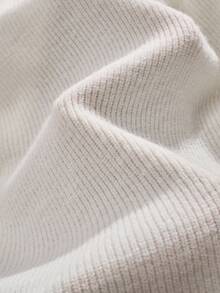 Omancia 2pcs Women Elegant Casual White Poncho Top And Straight Leg Pants Knit Sweater Set, Suitable For Halloween, Christmas, Thanksgiving, New Year, Autumn/Winter - Apricot - View 7