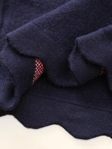 Souflis Souflis Casual Loose Long Sleeve Baby Girls Sweater Dresses, Autumn/Winter Fall - Navy Blue - View 7