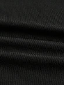 Slaydiva Bộ đồ thể thao bó sát 2 món họa tiết quả anh đào phong cách đường phố thường ngày cho nữ cỡ lớn, phù hợp với phong cách đường phố và hip hop - màu đen - Xem 3