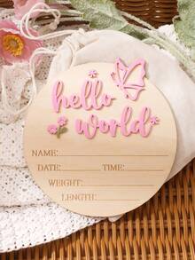 SHEIN 新生儿姓名标签装饰摄影套装 - 彩色 - 查看 8