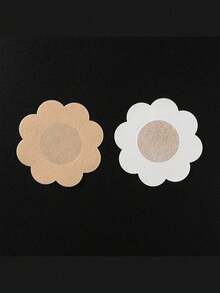 隐形粘性胸贴 - 女士超薄无纺布透气胸贴 - 一次性乳贴，超舒适贴合，易于取下，男童情人节心形女士情人节 - 卡其色 - 查看 14