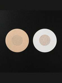 隐形粘性胸贴 - 女士超薄无纺布透气胸贴 - 一次性乳贴，超舒适贴合，易于取下，男童情人节心形女士情人节 - 卡其色 - 查看 11