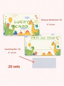 SHEIN 50pcs Scratch Off Stickers, 20sets Scratch Card Film Kit Back To School Lucky Scratch Reward Couple Homemade Lottery Scratch Card Coating Patch - Grey - View 10