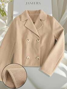 Franclia جاكيت قصيرة نسائية كاجوال من نسيج السمكة الحديثة