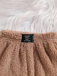 SHEIN Playful Pals Set de toamnă/iarnă 3 piese pentru bebeluși fetițe: jachetă utilitară cu guler răsturnat, maiou de culoare uni și pantaloni lungi, potrivit pentru purtare zilnică în aer liber Seturi de iarnă pentru bebeluși fetițe - Multicolor - Vizualizare 5