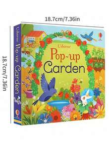 SHEIN 3D Usborne 立体花园书 - 早期学习互动书籍，幼儿教育故事书，自然主题幼儿礼物 - 彩色 - 查看 8
