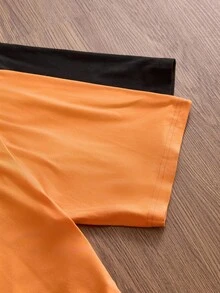 Manfinity VCAY Halloween T-Shirt 2-Pack Men's Loose Crew Neck Short Sleeve Knitted T-Shirt - Multicolor - View 6