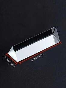 SHEIN 光学水晶棱镜 K9 玻璃光谱反射器彩虹制作器摄影道具创意照明非电动礼品桌面装饰家居办公室书房