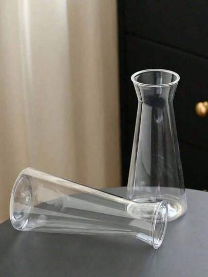 1/5/8/ Moderne Minimalist Plastic Flower Vase, Thick Transparent Bloemen Container, No Power Or Battery Needed, Home Pot, Ideal Tabletop, Wedding, Dining Table, ation view 4