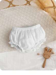 SHEIN 嬰兒女寶寶襬邊短褲