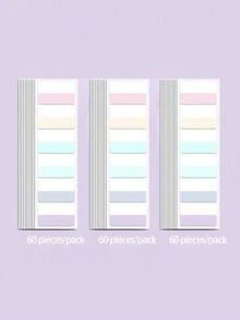 SHEIN 60/120/240 Pieces Of Adhesive Index Tags, Writable And Reusable File Labels, Colorful Page Marker Tags, Suitable For Reading Notes, Books, And Organizing Files,Low Viscosity, Does Not Damage Paper - Multicolor - View 13