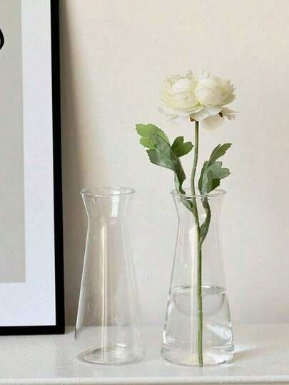 1/5/8/ Moderne Minimalist Plastic Flower Vase, Thick Transparent Bloemen Container, No Power Or Battery Needed, Home Pot, Ideal Tabletop, Wedding, Dining Table, ation view 5