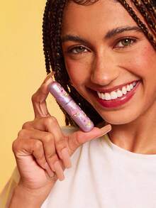 SpongeBob SquarePants | SHEIN 5ml/0.2oz Dark Gray Refillable Perfume Atomizer Spray Bottle With Bottom Filling Self-Pump Type Reusable Fragrance Bottle, Mini Portable Cosmetic Bottle Liquid Filling Bottle,With A Visible Window, Portable For Travel And By Plane,Patrick,Yellow&Pink