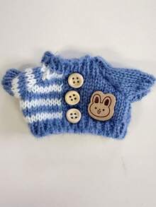 17cm Doll Clothes 3-Piece Set Knit Sweater Outfit With Hat And Bag Cute Warm Fashion Doll Clothing Cosplay Role Play Photoshoot Display Collection Gift Idea For Dollhouse Enthusiasts