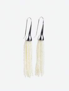 Opalesca Hoa tai tua rua đính hạt phóng đại thời trang và thanh lịch - Bạc - Xem 4