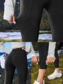 In My Nature Women's Outdoor High-Stretch Soft-Touch Fleece Lined Skinny Pants For Camping, Hiking And Commuting Winter Women Clothes