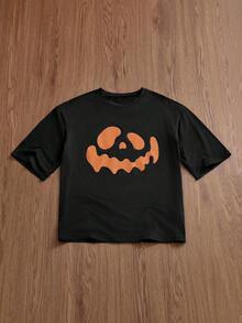 Manfinity VCAY Halloween T-Shirt 2-Pack Men's Loose Crew Neck Short Sleeve Knitted T-Shirt - Multicolor - View 8