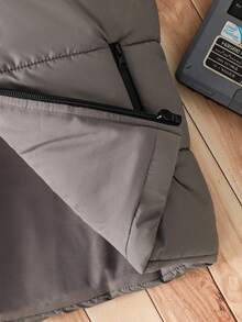 Boys' Casual Hooded Vest, Suitable For Outdoor, Autumn/Winter Padded Coat Fall , Puffer Vest