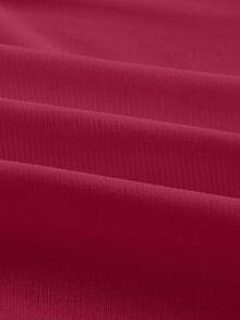 Swim Basics 优雅红色结饰罩衫裙，网眼海滩度假休闲装，适合春夏季 - 紅色 - 查看 4