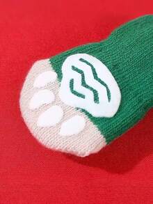 PETSIN 1 Pair Of Pet Christmas New Year Anti-Slip Socks, Christmas Anti-Slip Paw Pads, Anti-Slip And Stain Resistant, Dog Socks Christmas Supplies