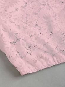 Fairmaia 时尚优雅的德国传统蕾丝领女式衬衫 - 粉色 - 查看 3