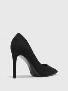 CUCCOO BIZCHIC New Versatile Pointed Toe High Heel Dress Shoes For Women - Black - View 8