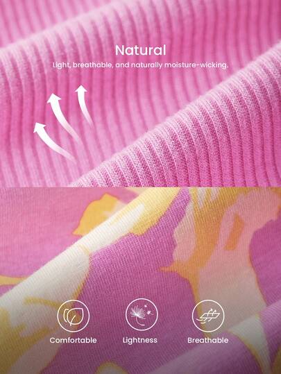 Soft Pink Cotton Basic Pajama Sets