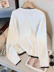 Resyla Women's Floral Embroidery Crew Neck Casual Long Sleeve T-Shirt - Multicolor - View 2