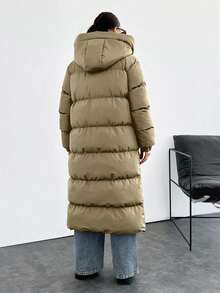 EURMUSE Premium Quality, Keep Warming Feature, Large Puller Puffer Wintercoat - Apricot - View 2