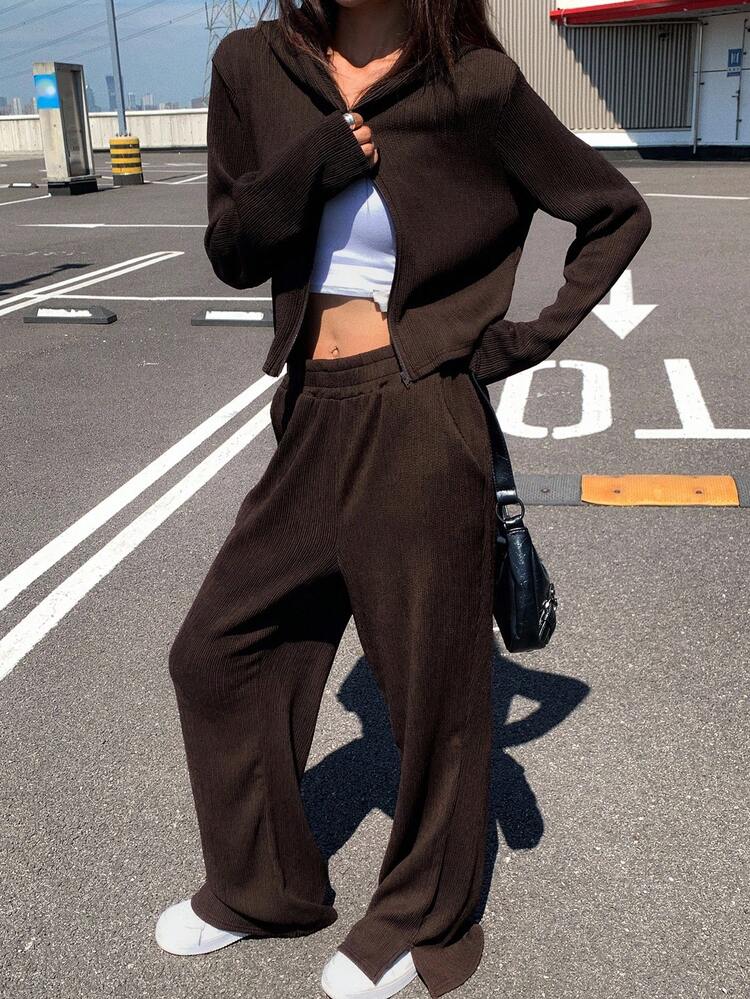 Women's Casual Style 2 Pieces Set (Shirt & Pants) Fall/Winter Tracksuits Women Set Hoodie Lounge Sets For Women