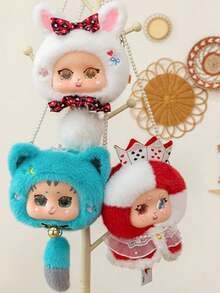 Alice In Wonderland Vinyl Bag - Doll-Style Backpack With Pearl Chain, Kawaii Purse For Girls