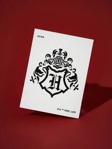 HARRY POTTER X SHEIN FanGlow Adesivo de tatuagem semipermanente Hogwarts House, 1 peça, suco de ervas, que dura 14 dias sem desbotar ou refletir, adequado para ombro, pescoço, clavícula, braço, arte corporal