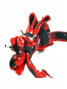 PETSIN 1 圣诞雪花项圈、猫项圈、狗项圈、雪花领结、印有铃铛、可调节尺寸宠物项圈、圣诞装饰、着装、宠物用品