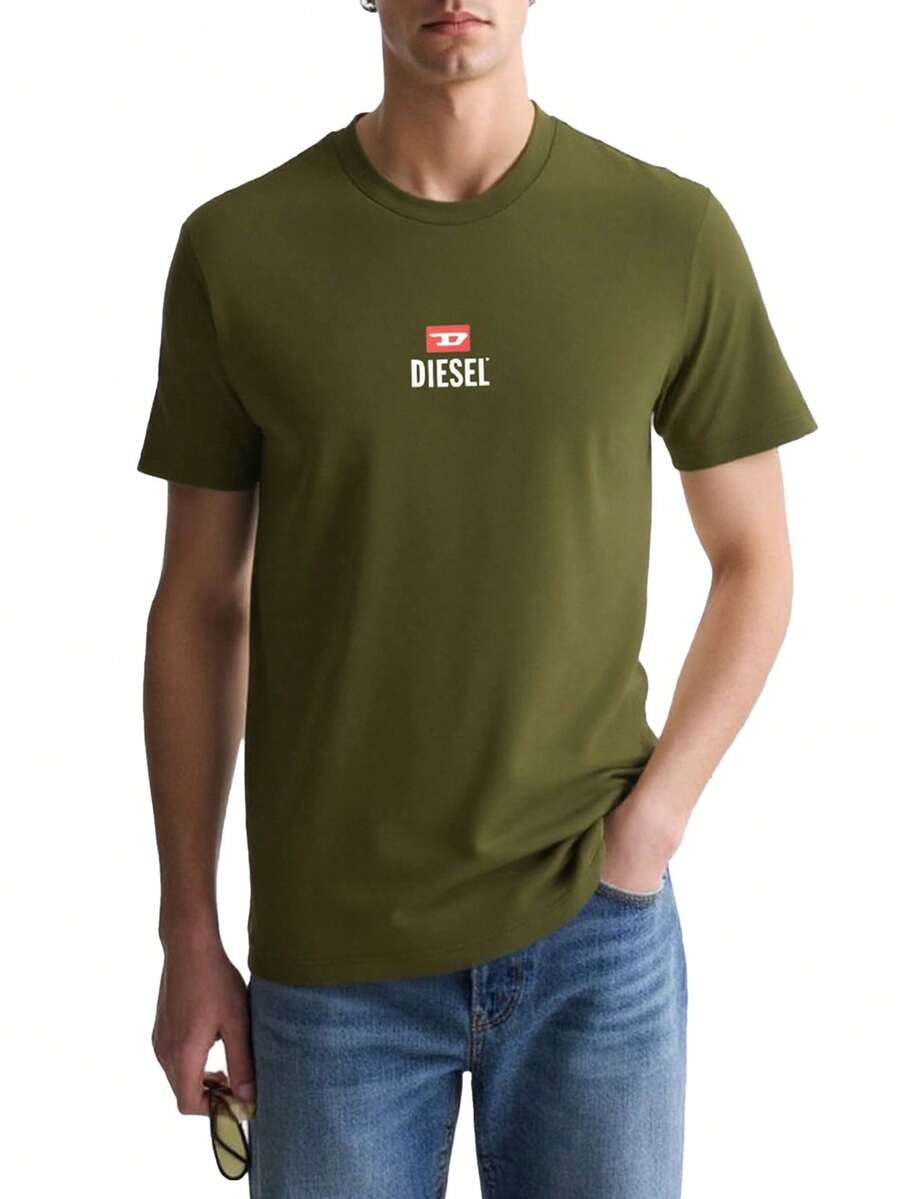 Diesel T-Diego Men's T-Shirts Green - Green - View 1