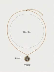 Glisma Dây chuyền mặt dây chuyền thời trang và thanh lịch mạ vàng 18K dành cho nữ - Nhiều màu - Xem 6