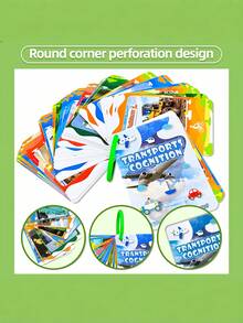 Zazumi 1SET Toddler Flash Cards Everyday Objects Vehicles Traffic Signs Space Astronomy Preschool Learning Toys For Kids Brain Development Attention Span Realistic Photos - Multicolor - View 5