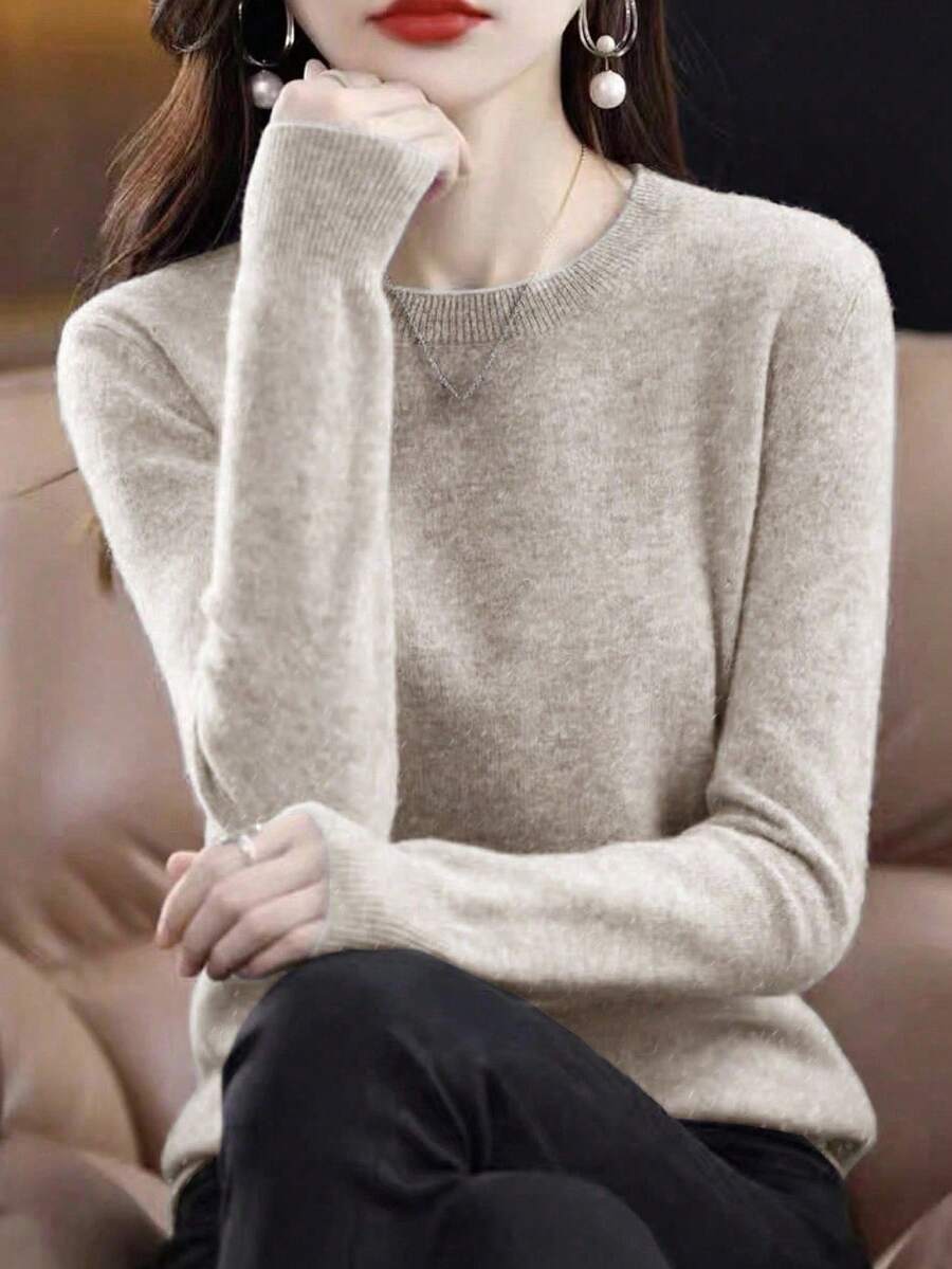 EMERY ROSE 女士休閒圓領毛衣