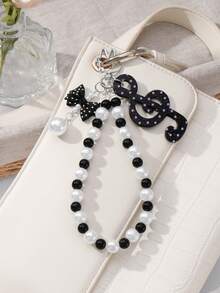 ROMWE Anime Keyrings & Keychains - Black and White - View 12