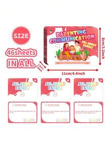 Zazumi 1SET Educational Flash Cards, Learning Toys For Early Childhood Development, Preschool Tools To Improve Attention Span, Imagination, Self-Awareness And Family Bonding - Multicolor - View 10