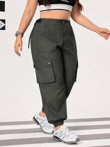 Plus Size Outdoor Pants For Hiking Sun Protection Lightweight Quick Dry Hiking Women Hiking Camping Lightweight Jeans - Green - View 4