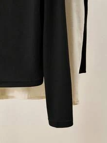 Áo khoác cardigan mỏng đơn sắc thoải mái thoáng khí tay dài cài nút phía trước cho nữ - màu đen - Xem 3